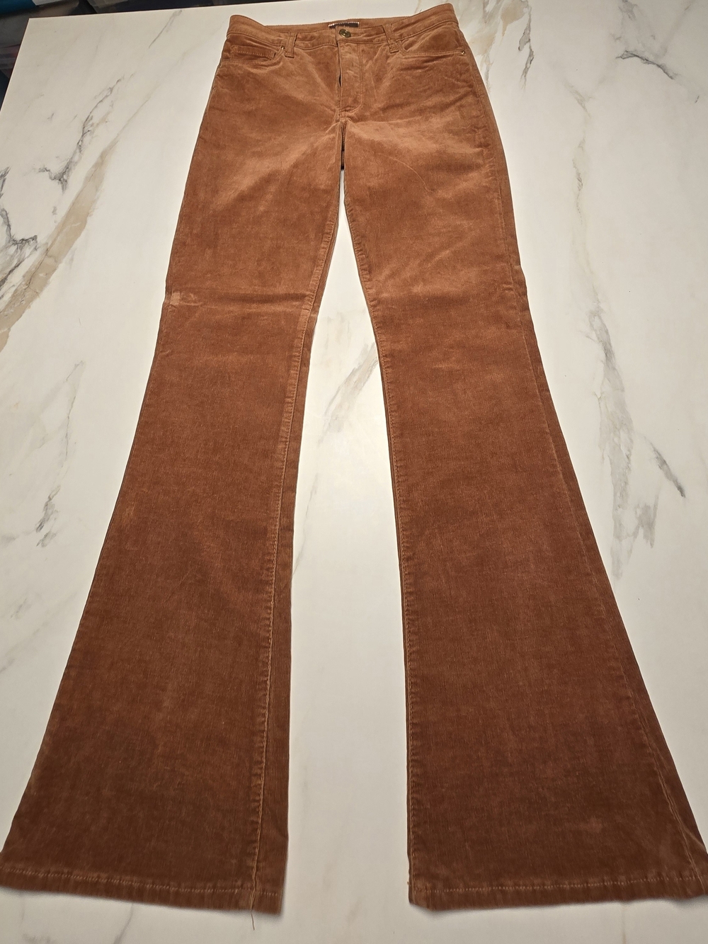 Kut from the Kloth Ana Corduroy Flare Pants in Buttercotch Sz 4